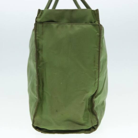 PRADA Hand Bag Nylon Khaki Silver - Picture 4 of 16